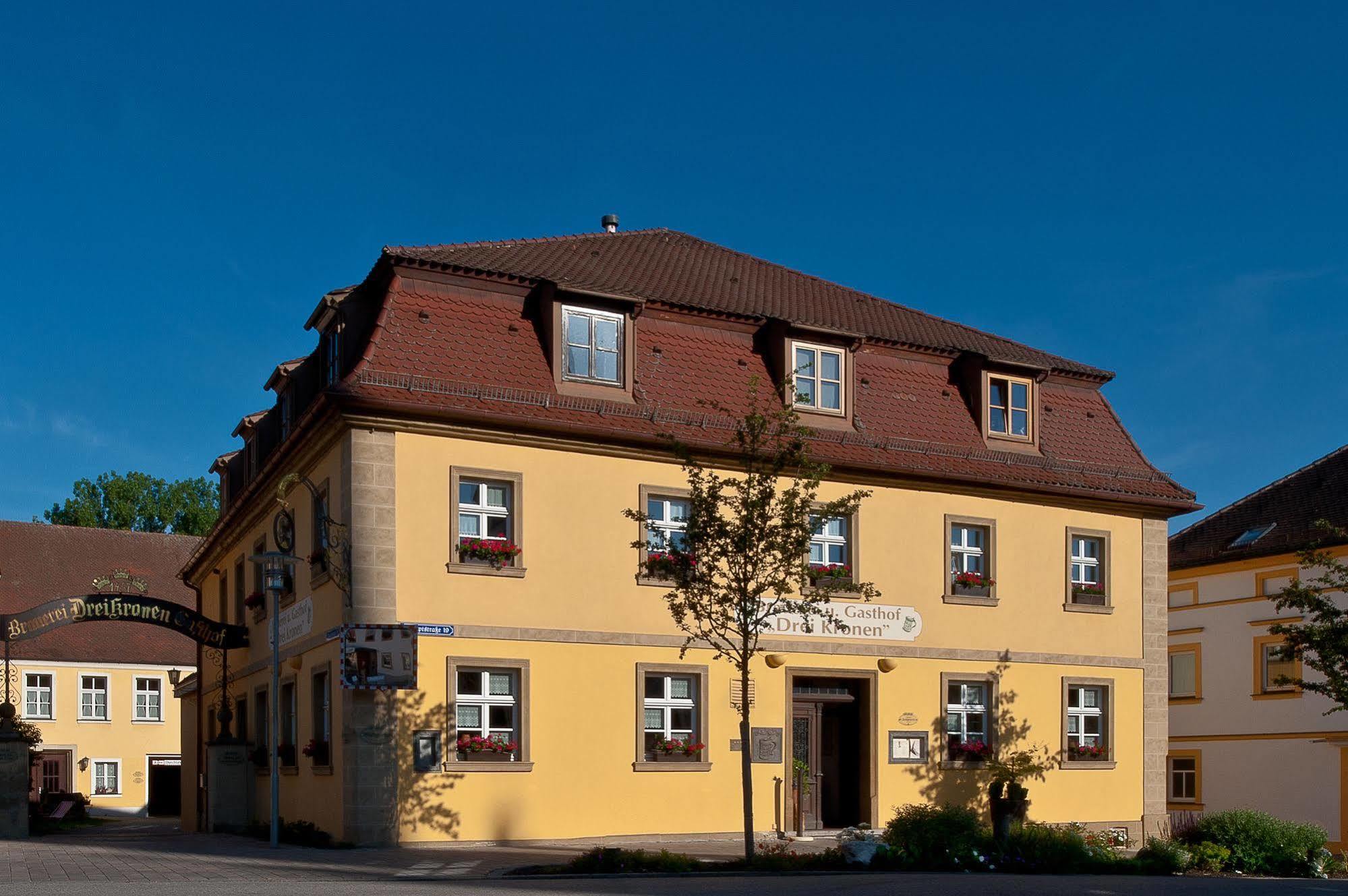 Hotel & Brauereigasthof Drei Kronen Memmelsdorf Bagian luar foto
